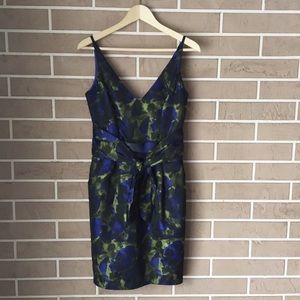 Aiden Mattox blue v neck Cocktail dress